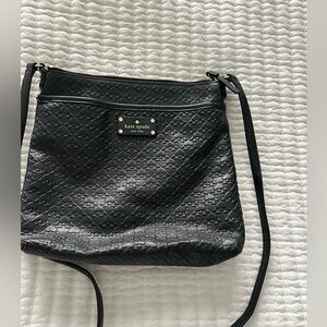 Kate Spade Black Quilted Leather Crossbody Bag